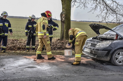 KROTOSZYN | Pożar samochodu