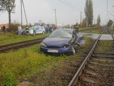 GORZUPIA | Wypadek na przejeździe kolejowym