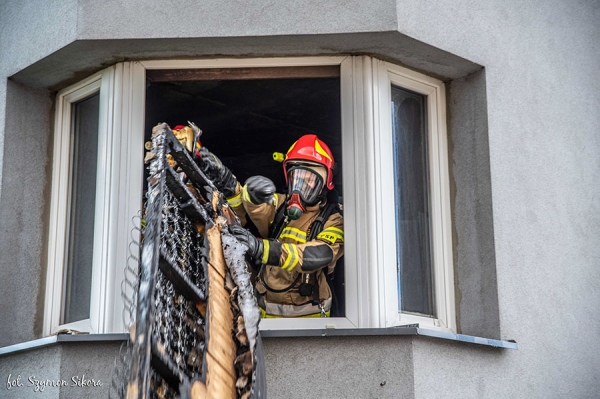 KROTOSZYN | Pożar mieszkania w budynku wielorodzinnym
