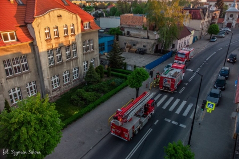 KOŹMIN WLKP. | Alarm pożarowy